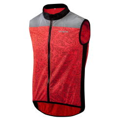 Fietsjas mouwloos Rebel met reflecterende vlakken