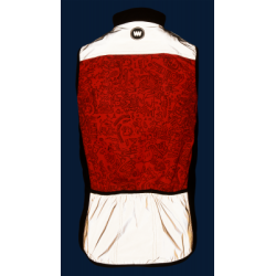 Fietsjas mouwloos Rebel met reflecterende vlakken