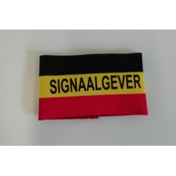 Seingeversband Belgische driekleur + bedrukking