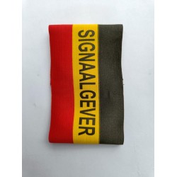 Seingeversband Belgische driekleur + bedrukking