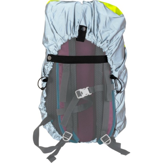 WOWOW Bag Cover Full Reflective - Waterdichte Rugzakhoes 25 L in volledig reflekterende stof