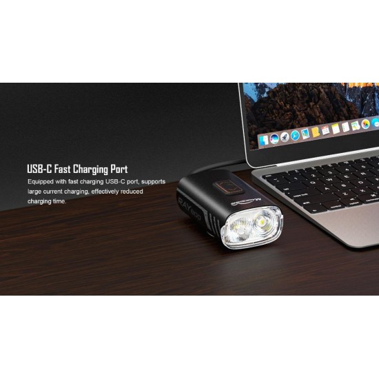  Magicshine Ray 800 Lumen - Krachtig voorlicht - Usb-c oplaadbaar - 117 meter output