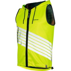 Three-sixty jacket- Fluo fietsjas met kap en reflecterende elementen