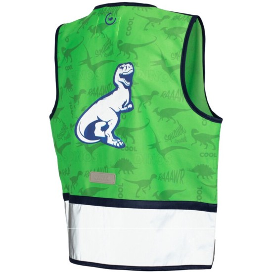 Zippy Jacket - Design fluo hesje voor kinderen - groen- Wowow