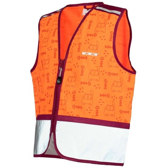 Zippy Jacket - Design fluo hesje voor kinderen - oranje- Wowow