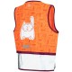 Zippy Jacket - Design fluo hesje voor kinderen - oranje- Wowow