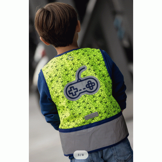 Zippy Jacket - Design fluo hesje voor kinderen - geel- Wowow