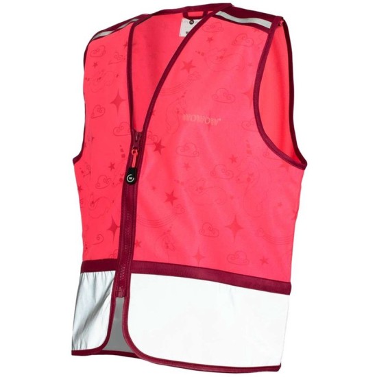 Zippy Jacket - Design fluo hesje voor kinderen - Roze - Wowow