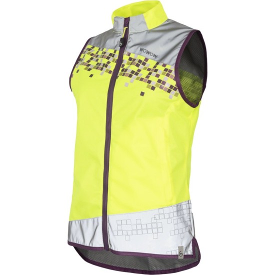 Mouwloos jasje met rits voor de dames - Amy jacket geel