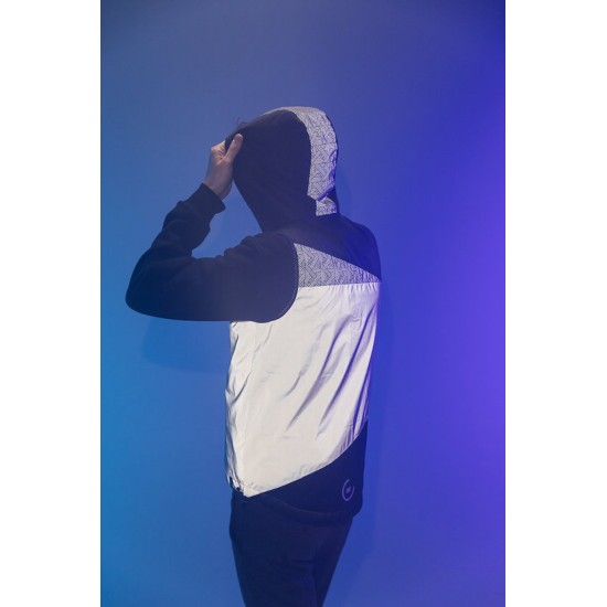  Cross Hill Jacket WOWOW - Volledig reflecterende fietsjas met kap