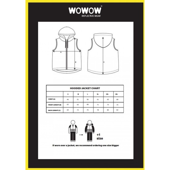  Cross Hill Jacket WOWOW - Volledig reflecterende fietsjas met kap