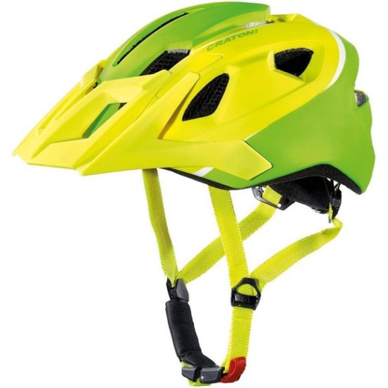 Cratoni Allride Mountainbike Helm - M 53-59 cm hoofdomtrek - Geel/Groen