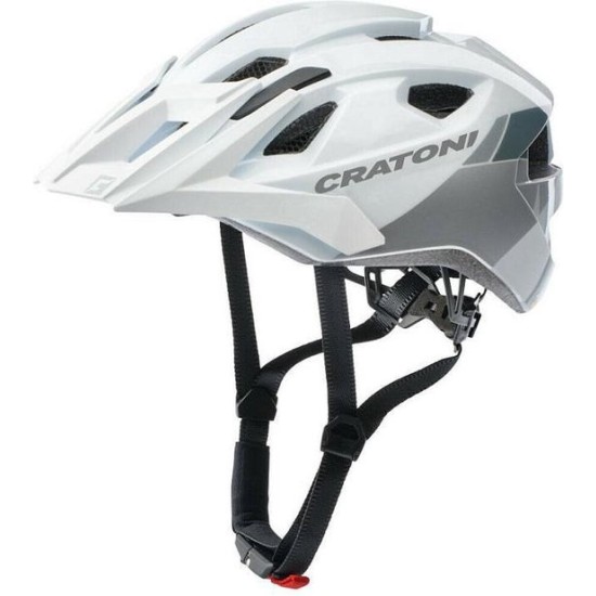 Cratoni Allride Mountainbike Helm - M 53-59 cm hoofdomtrek - Wit/Grijs