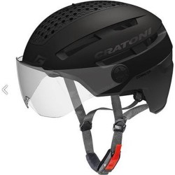 Cratoni Commuter - Helm speed pedelec met vizier - e-bike - Zwart