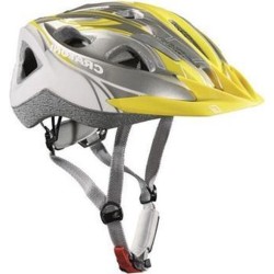 Cratoni Siron Fietshelm - One Size - Zilver/Geel