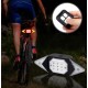 Krachtig achterlicht LED met geïntegreerde richtingaanwijzers voor fietsers - usb oplaadbaar- IPX 2