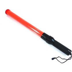Toortslamp - waarschuwingslicht - oplaadbaar - traffic baton - rood