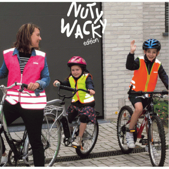 Nutty Wacky Jacket - Design fluo hesje voor kinderen - Geel - Wowow