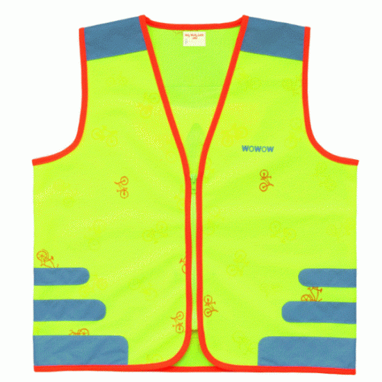 Nutty Wacky Jacket - Design fluo hesje voor kinderen - Geel - Wowow