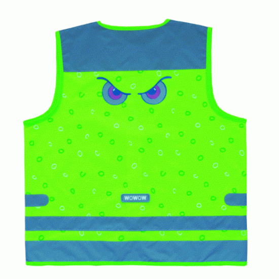 Nutty Wacky Jacket - Design fluo hesje voor kinderen - Groen - Wowow