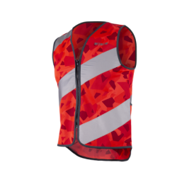 Fluovest met rits - Rood