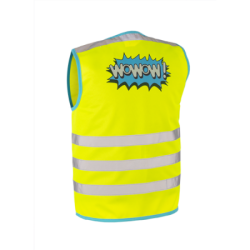 Design fluohesje voor kinderen - Wowow jacket geel