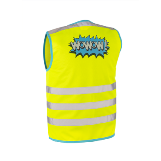 Design fluohesje voor kinderen - Wowow jacket geel