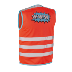 Design fluohesje voor kinderen - Wowow jacket rood