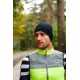 Fluo-gele muts, ideaal voor fietsen en hardlopen,