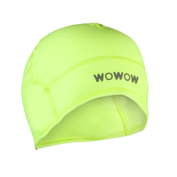 Fluo-gele muts, ideaal voor fietsen en hardlopen,