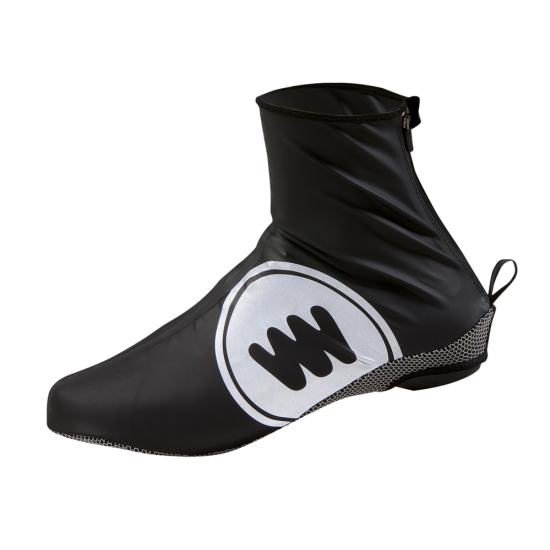 zwarte wind- en waterdichte overschoen