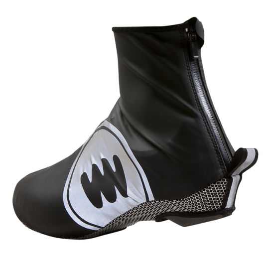 zwarte wind- en waterdichte overschoen